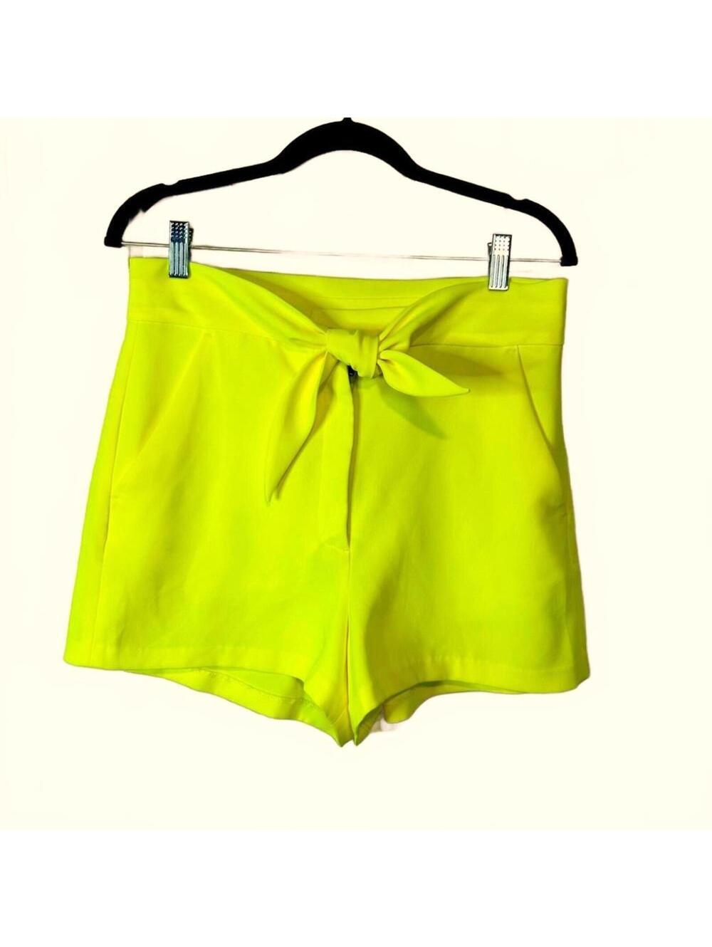 Revolve A.L.C. Revolve Kerry Waist Tie Short in Neon Yellow | Size 4